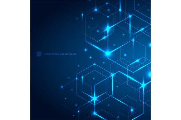 Download Abstract Technology Hexagons Laser Light - Premium Resources